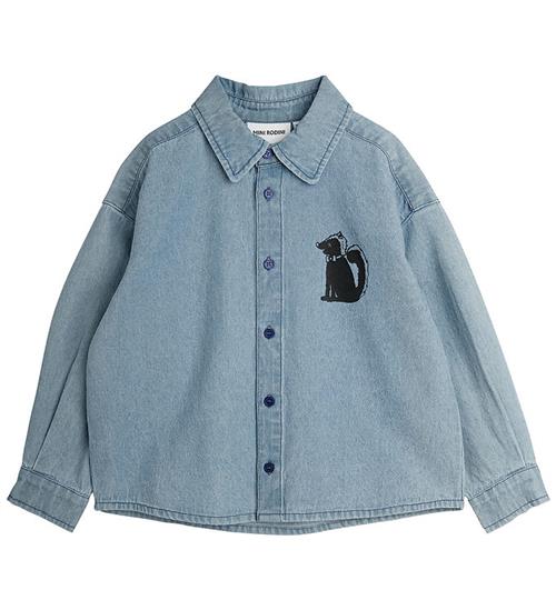 Mini Rodini Skjorte - Denim Skunk - Blue