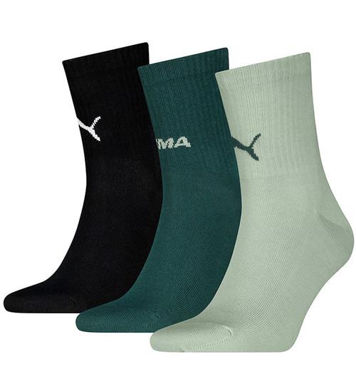 Puma Strømper - 3-pak - Short Crew - Soft Grass/Green/Black