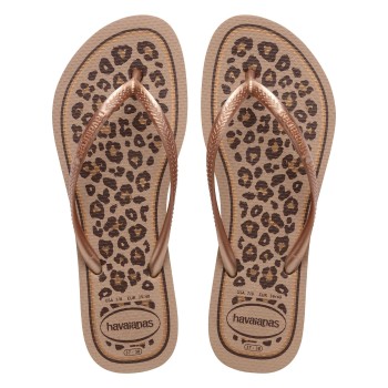 Havaianas Slim Animals Brun/rosa Str 41/42 Dame