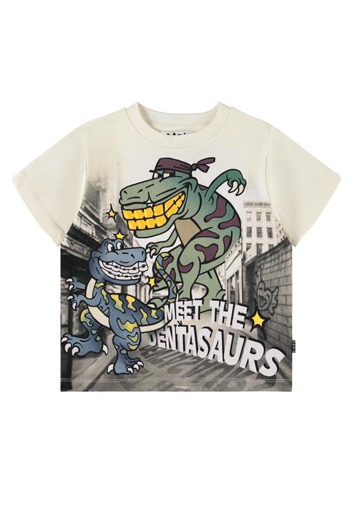 Molo Rodney T-Shirts Short Sleeves Roar Explore Roar Explore 128 cm  Hvid  128 cm  Drenge