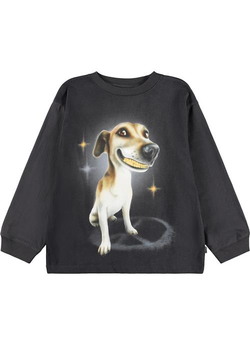 Molo Rube T-Shirts Long Sleeves Golden Grillz Golden Grillz 152 cm  Sort  152 cm  Drenge