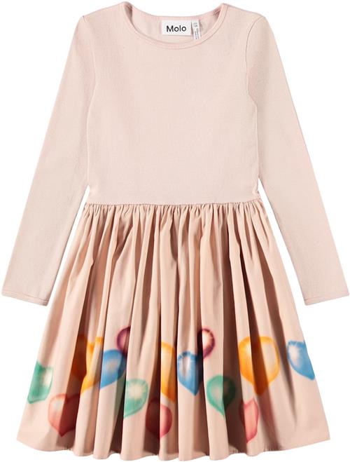 Molo Casie Dress Ls Colourful Hearts Colourful Hearts 122/128 cm  Lyserød  122/128 cm  Piger