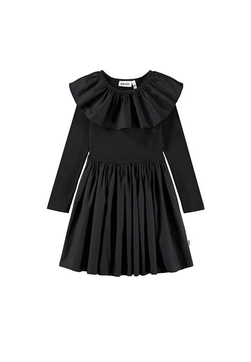 Molo Cille Dress Ls Black Black 122/128 cm  Sort  122/128 cm  Piger