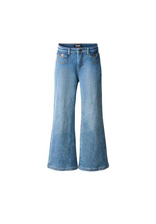 Molo Atla Woven Pants Washed Denim Blue Washed Denim Blue 134 cm  Blå  134 cm  Piger