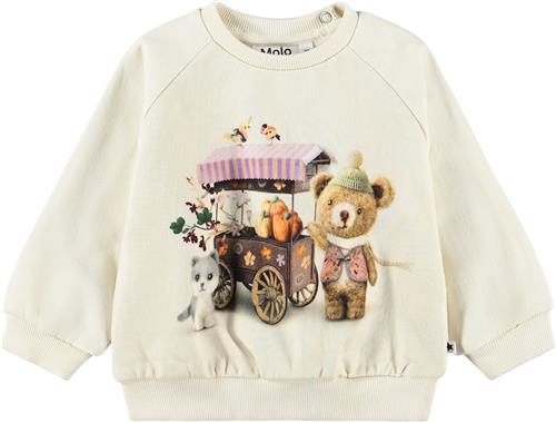 Molo Disc Sweat Shirt Flower Market Flower Market 92 cm  Lilla  92 cm  Piger