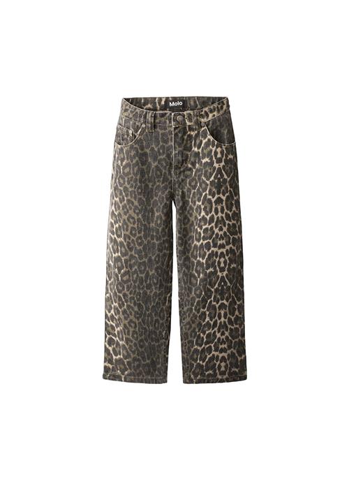 Molo Aska Woven Pants Brushed Leo Brushed Leo 146 cm  Sort  146 cm  Drenge, Piger
