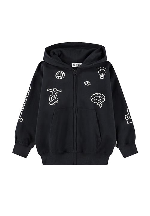 Molo Marley Hoodie Black Black 140 cm  Sort  140 cm  Drenge