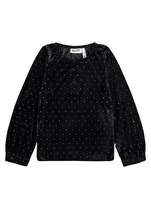 Molo Rikki T-Shirts Long Sleeves Black Stones Black Stones 98/104 cm  Sort  98/104 cm  Piger