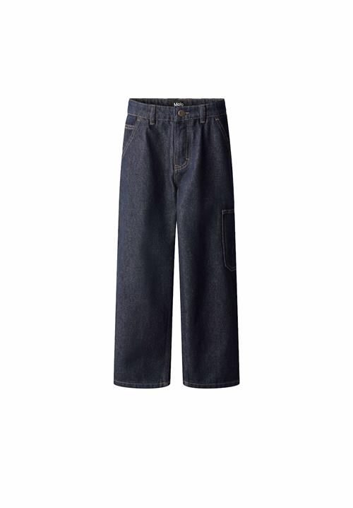 Molo Archer Woven Pants Raw Denim Blue Raw Denim Blue 158 cm  Blå  158 cm  Drenge