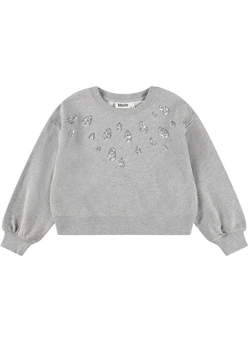 Molo Miki Sweat Shirt Grey Melange Grey Melange 104 cm  Grå  104 cm  Piger