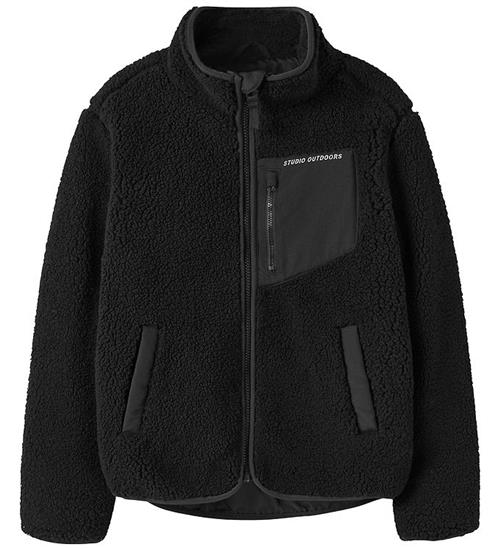 Name it Fleecejakke - NmnMattia - Black