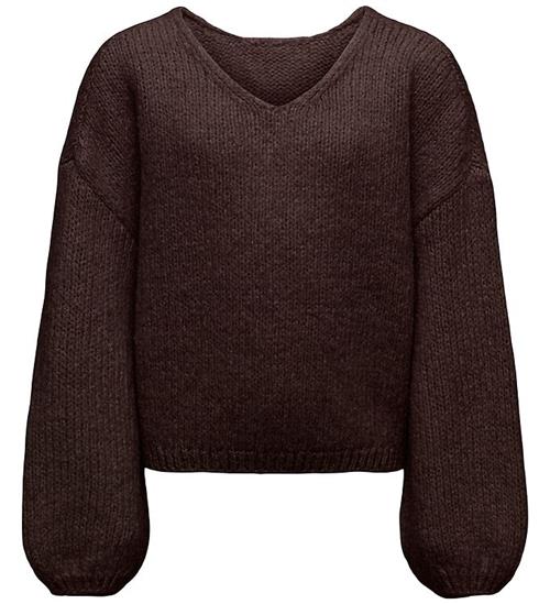 Kids Only Bluse - KogDinea - Strik - Chocolate Torte