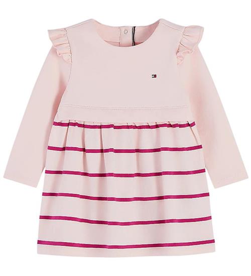 Tommy Hilfiger Kjole - Essential - Whimsy Pink Stripe