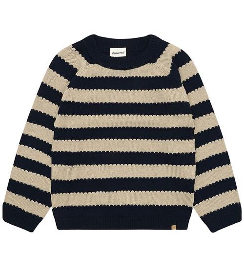 Minymo Bluse - Strik - Dark Sapphire