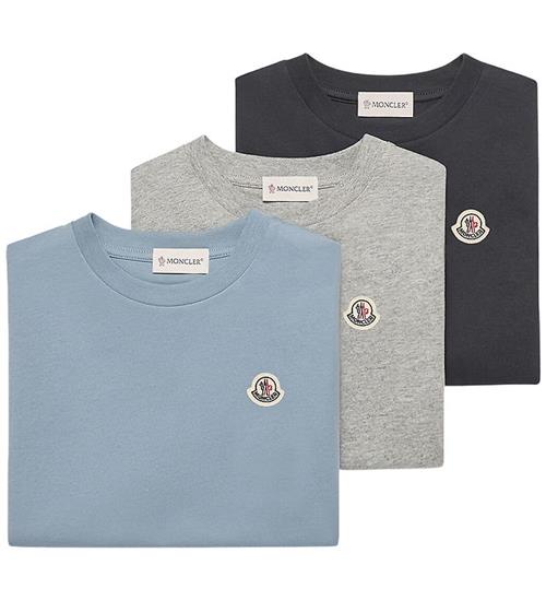 Moncler T-shirts - 3-pak - navy/Lyseblå/Gråmeleret