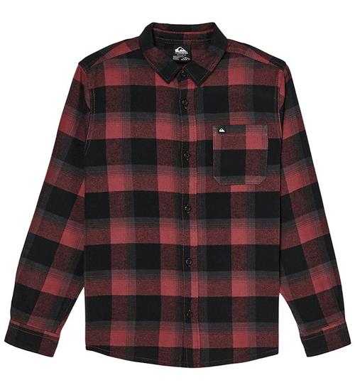 Quiksilver Skjorte - Motherfly Plaid - Oxblood Red