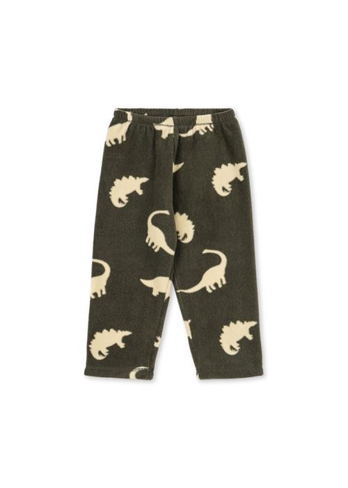 Konges Sløjd Tavi Fleecebukser Dino Silhouette  Dino Silhouette-18M  Grøn  18 måneder  Drenge