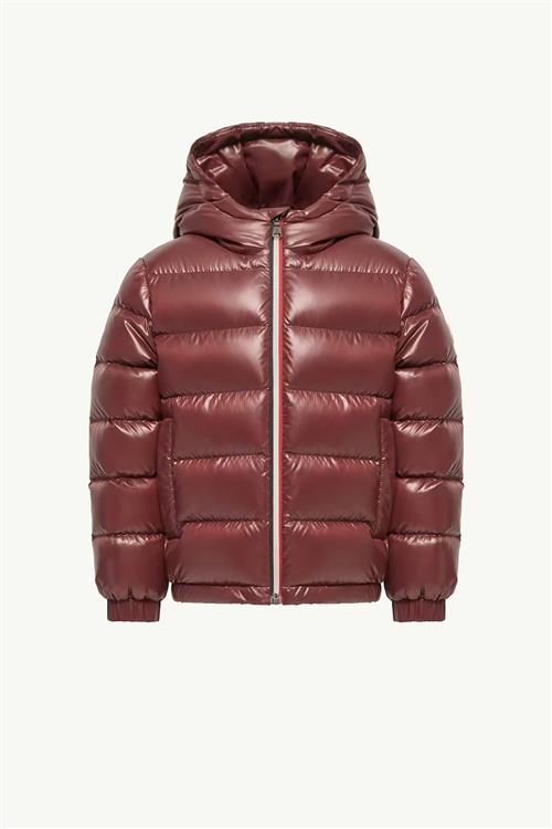 Moncler New Aubert Hooded Down Jacket Dark Red 164 cm  Rød  164 cm  Drenge