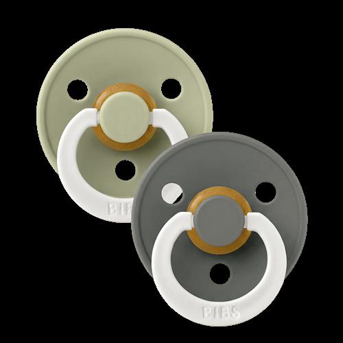 BIBS Colour 2-pak Latex-sutter Sage Glow  Sage Glow 18 M +  Grøn  18 M +  Drenge, Piger