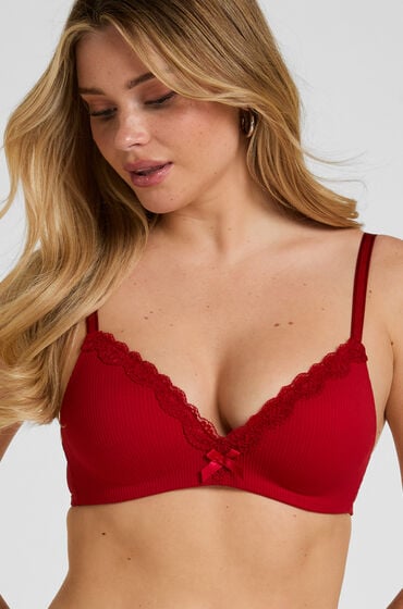 Hunkemöller Formstøbt bh uden bøjle Lola Rød