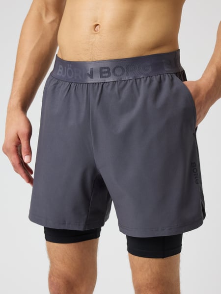 Björn Borg Borg 2 In 1 Shorts Grå, M
