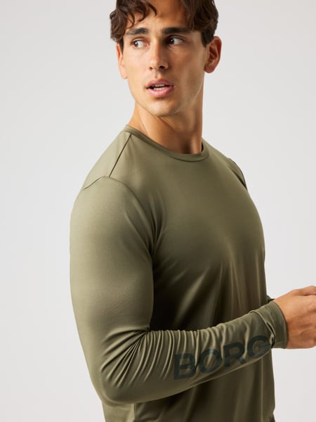 Björn Borg Borg Long Sleeve T-shirt Grøn, XL
