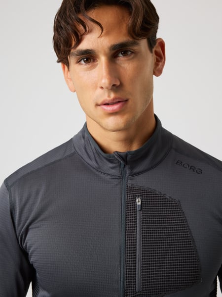 Björn Borg Borg Fleece Midlayer Sort, M
