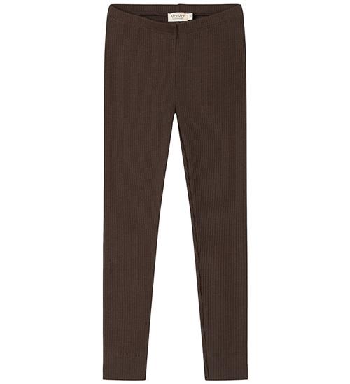 MarMar Leggings - Bomuld/Modal - Rib - Dark Roast
