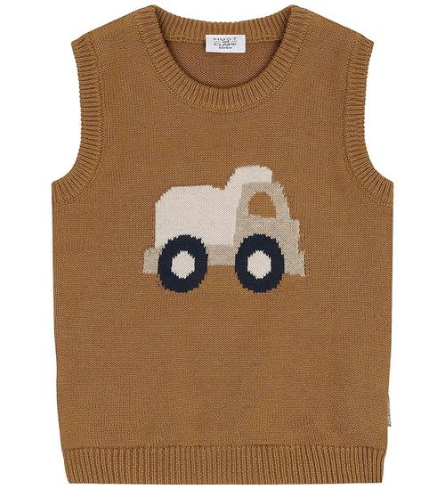 Hust and Claire Vest - Strik - HCPerry - Beige Melange m. Lastbi
