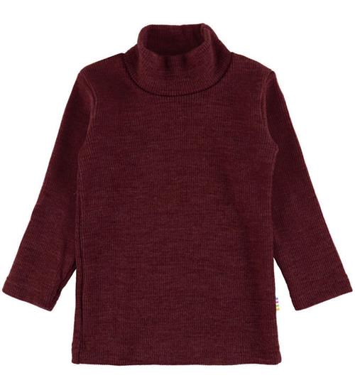 Joha Bluse - Rib - Uld - Burgundy