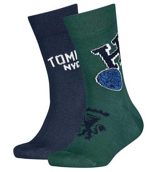 Tommy Hilfiger Strømper - 2-pak - Grøn/Navy