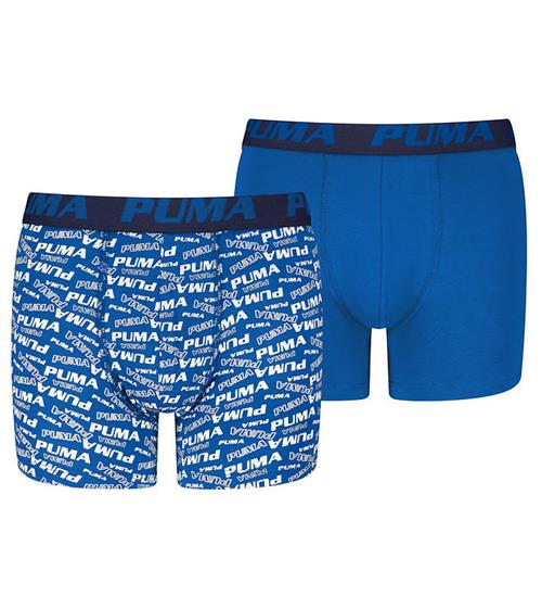 Puma Boxershorts - 2-pak - Team Royal Blue/Navy m. Hvid
