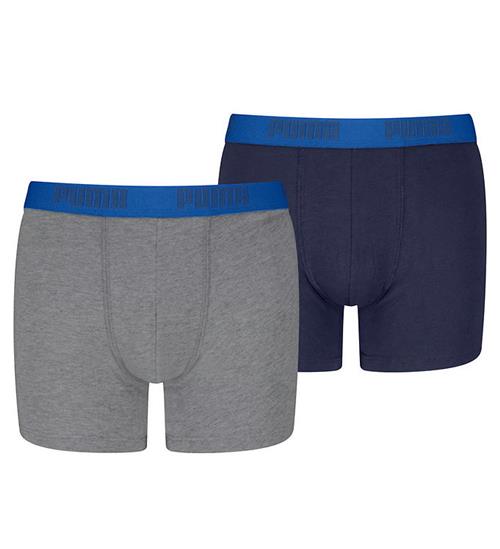 Puma Boxershorts - 2-pak - Team Royal Blue/Gråmeleret