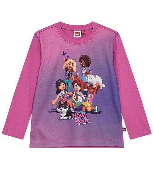 LEGOÂ® Friends Bluse - LWTuna 602 - Pink/Lilla m. Print