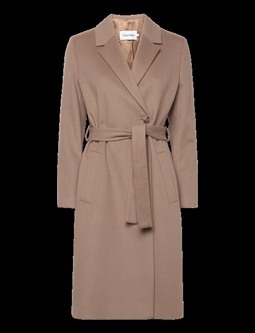 Calvin Klein | Essential Wool Wrap Coat | 42