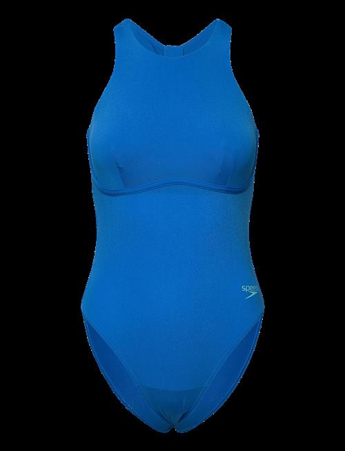 Speedo | Womens Racer Zip Swimsuit With Built In Swim Bra | 44
