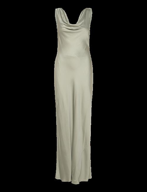Malina | Leah Cowl Neck Satin Maxi Dress | S