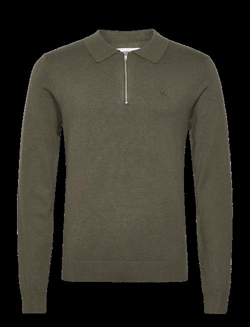 Lindbergh | Ecovero L/S Zip Polo | XL