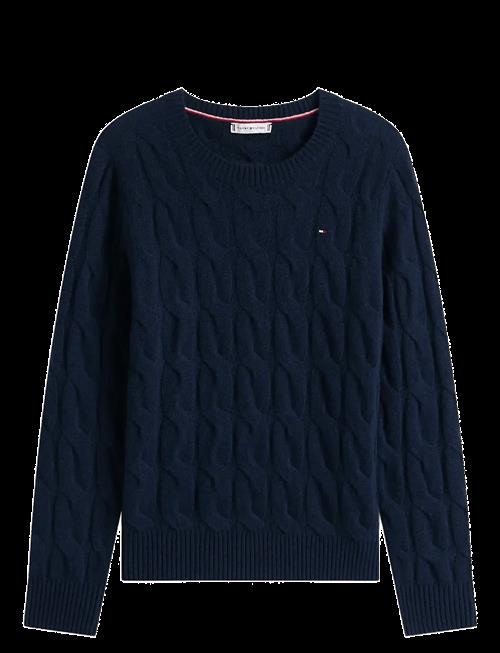 Tommy Hilfiger | Soft Wool Cable C-Nk Ls Swt | XXXL