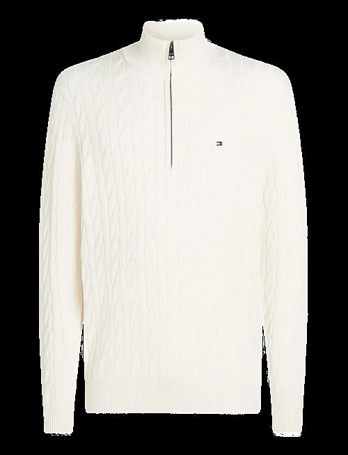 Tommy Hilfiger | Classic Cotton Cable Zip Mock | XL