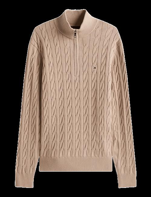Tommy Hilfiger | Classic Cotton Cable Zip Mock | XXXL