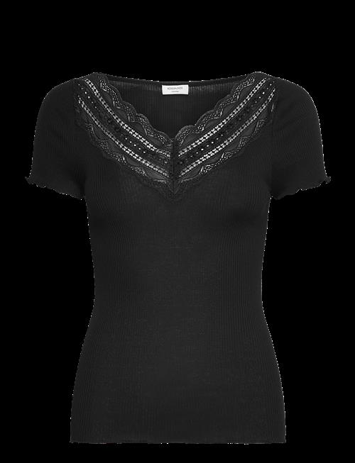 Rosemunde | Rwbenita Silk Ss V-Neck T-Shirt | M