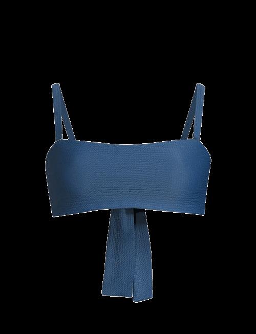 Casall | Waffle Bandeau Tie Back Bikini Top | 38