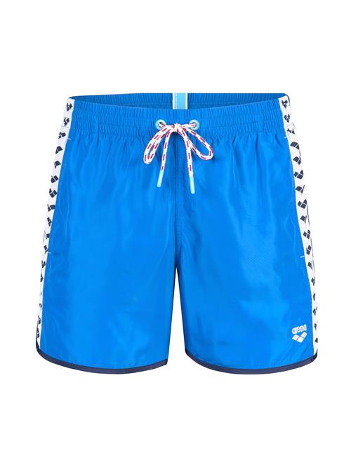 ARENA Badeshorts 'TEAM STRIPE'  neonblå / sort / hvid