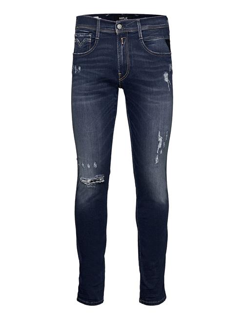 Replay | Anbass Slim Hyperflex Re-Used Xlite Sustainable Denim Trousers Dark Blue | 34 x 34