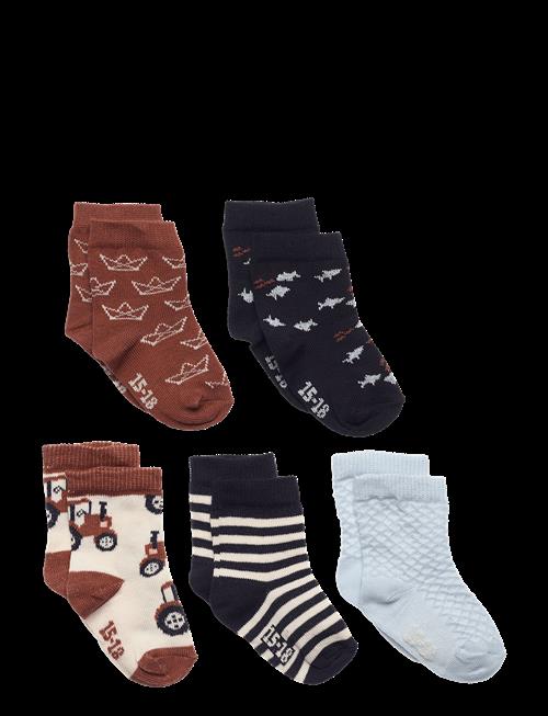 Minymo | Socks W. Pattern (5-Pack) | 19/22