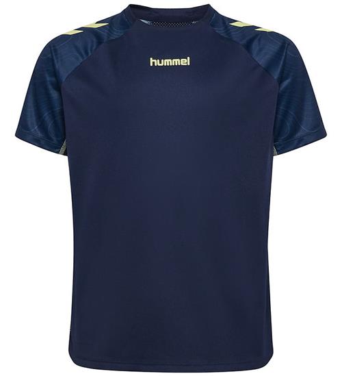 Hummel T-shirt - hmlBlaze 2.0 - Marine/Shadow Lime
