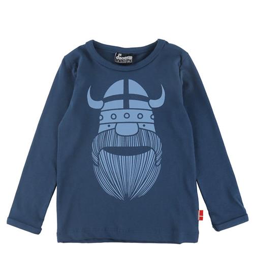 Danefæ Bluse - DaneBasic - Dark Grey Blue Erik