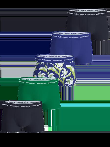 Björn Borg Cotton Stretch Trunks 5-pack Blå, S