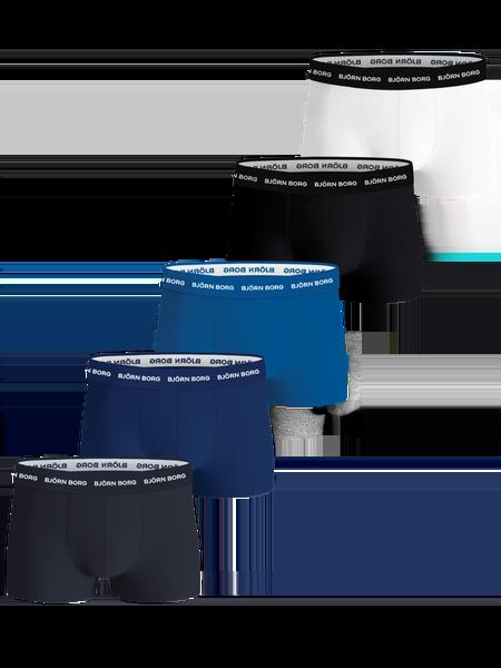 Björn Borg Cotton Stretch Trunks 5-pack Sort, XXL